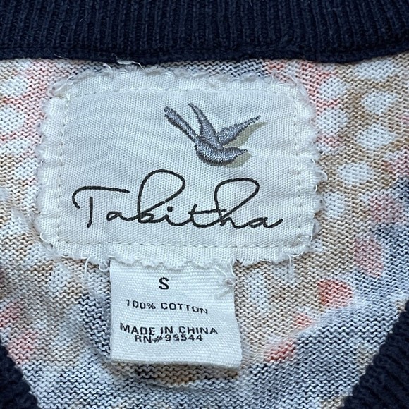 Tabitha Anthropologie Womens Odval Geometric Print Cardigan Sweater Size Small S - Picture 10 of 12